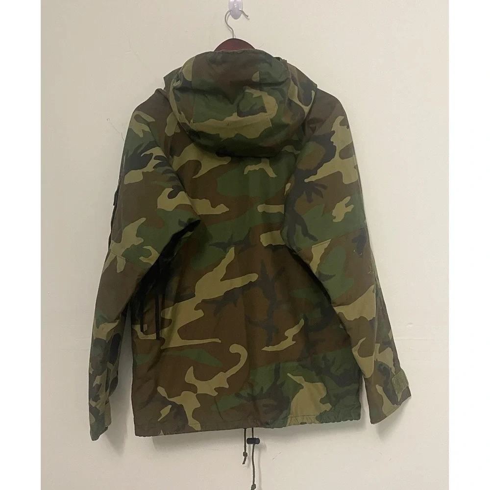 US Military ECWCS Gen 1 Woodland Camo Parka Cold Weather Jacket Small Short